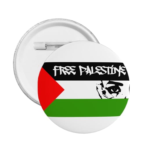 Palästina-Flagge (5) Pin Support Palestine Pin We Stand With Palestine Badges Button Pins Button Badge Button Pin Rund 12 Stück Medium von GQWJKSZ
