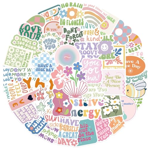100 Stück Dänische Pastell Aufkleber, Bunte Niedliche Ästhetische Aufkleber Inspirierende Mädchen Stickers für Wasserflasche Skateboard Laptop Scrapbook Auto Bumper,Cute Aesthetic 100 Stück Dänische Pastell Aufkleber, Bunte Niedliche Ästhetische Aufkleber Inspirierende Mädchen Stickers für Wasserflasche Skateboard Laptop Scrapbook Auto Bumper,Cute Aesthetic von GQunit