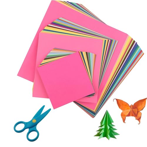 300 Blatt Buntes Papier, 20x20 & 15x15 & 10x10 Faltpapier in 10 Farben, Bastelpapier Origami Papier Zweiseitig mit Schere für Kinder und Erwachsene DIY Bastelprojekte 300 Blatt Buntes Papier, 20x20 & 15x15 & 10x10 Faltpapier in 10 Farben, Bastelpapier Origami Papier Zweiseitig mit Schere für Kinder und Erwachsene DIY Bastelprojekte von GQunit