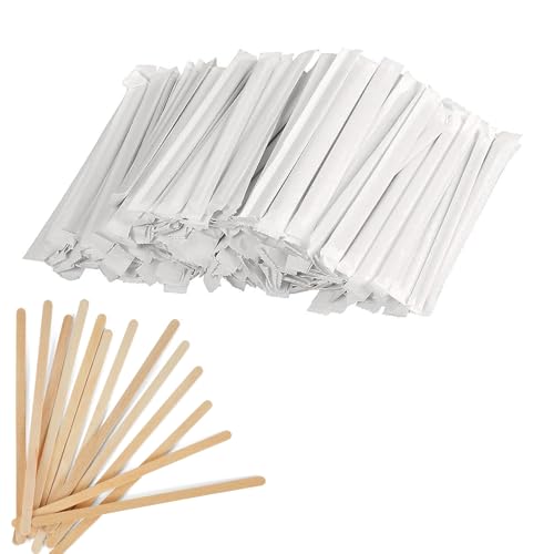 Kaffeerührstäbchen, 200 Stück Holz Rührstäbchen, Stäbchen zum Mischen von Kaffee, 14 cm Lange Aus Holz Einweg Kaffeestäbchen Holzrührer für Tee Und Kaffee Milch Saft Holzstäbchen Zum Basteln Kaffeerührstäbchen, 200 Stück Holz Rührstäbchen, Stäbchen zum Mischen von Kaffee, 14 cm Lange Aus Holz Einweg Kaffeestäbchen Holzrührer für Tee Und Kaffee Milch Saft Holzstäbchen Zum Basteln von GQunit
