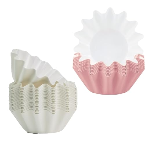Wachsschmelzeinlagen, 100 Stück, 45 mm x 32 mm, Rosa und Weiß, wiederverwendbar, auslaufsichere Kerzenwärmer-Einsätze Wachsschmelzeinlagen, 100 Stück, 45 mm x 32 mm, Rosa und Weiß, wiederverwendbar, auslaufsichere Kerzenwärmer-Einsätze von GQunit