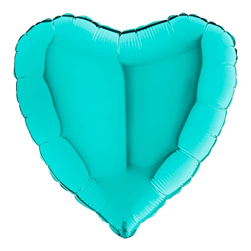 GRABO Folienballon Mylar Herz 18 Zoll Tiffany 18017 von Grabo