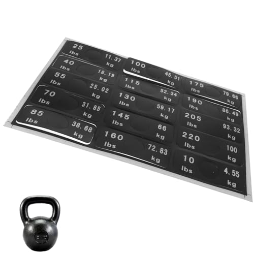GRADENEVE 1 Blatt Fitnessgeräte Etiketten, Gewichtaufkleber Für Fitnessstudio Geräte, Gewichtheber Aufkleber, Gewichtheber Aufkleber, Gewichtheber Aufkleber, Gewichtheber Aufkleber, von GRADENEVE