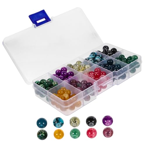 GRADENEVE 1 Box Kristall Mikroglasperlen, Abstandshalter, Charm Perlen, Runde Perlen, DIY Schmuckperlen, Schmuckperlen Zur Schmuckherstellung, Perlen Zur Schmuckherstellung, von GRADENEVE