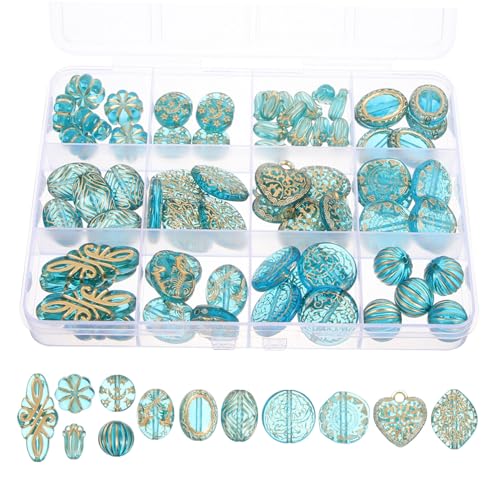 GRADENEVE 1 Box Perlen, DIY Halsketten, Lose Perlen, DIY Zubehör, Schmuckherstellungsperlen, Lose Perlen Für Die Schmuckherstellung, DIY Lose Perlen, Abstandsperlen, Armbandperlen Für DIY von GRADENEVE