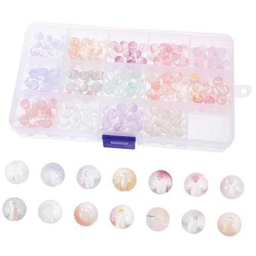 GRADENEVE 1 Box Perlenarmband Zubehör, Lose Perlen, Kleine Perlen, Bastelperlen, Glänzende Perlen, Dekorative Glasperlen, Armband, DIY Charms, Perlen Zum Basteln, Perlen Für Die Herstellung von GRADENEVE
