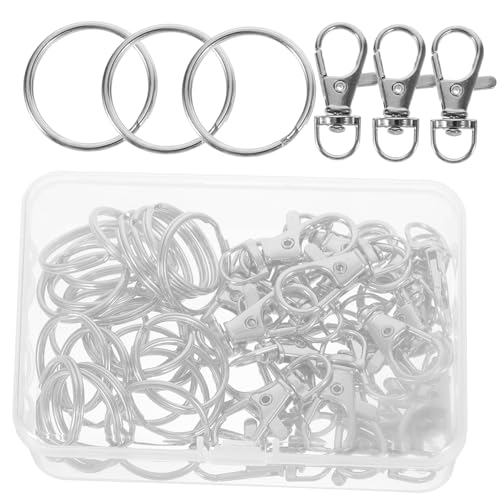 GRADENEVE 1 Box Schlüsselanhänger Mit Karabinerverschluss, Schlüsselanhänger Clips, Schnallen Für Geldbörsen, Geldbörsenringe, Metallschnalle Für Taschenverschlüsse Für Geldbörsengurte, GRADENEVE 1 Box Schlüsselanhänger Mit Karabinerverschluss, Schlüsselanhänger Clips, Schnallen Für Geldbörsen, Geldbörsenringe, Metallschnalle Für Taschenverschlüsse Für Geldbörsengurte, von GRADENEVE