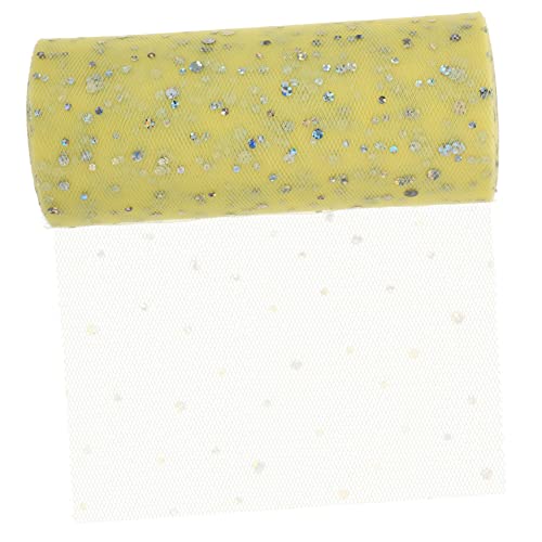 GRADENEVE 1 Rolle Netzrolle DIY Gazeband DIY Verpackungsband Kleider Verpackungsband Bastel Verpackungsband Festival Gazeband Pailletten Verpackungsband Verpackungsband von GRADENEVE