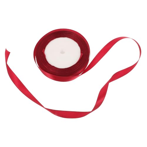 GRADENEVE 1 Rolle Weinrotes Band, Blumenverpackungsbänder, Bänder Zum Knotenmachen Von Schleifen, Farbige Geschenkbänder, DIY Haarspangenbänder, Verpackungsbänder, Banddekor, Elegante von GRADENEVE