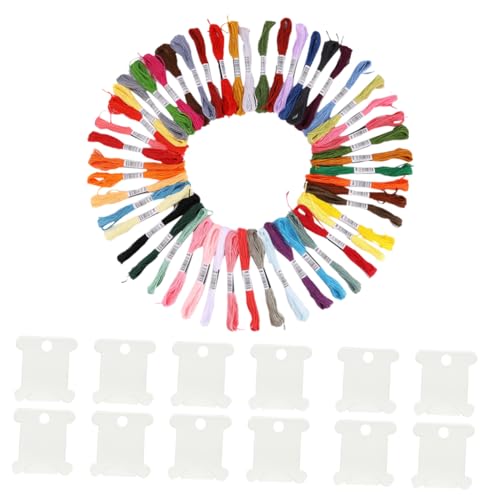 GRADENEVE 1 Satz Farben Premium Regenbogen Stickgarn Set mit Baumwollfäden und Winding Platten für Kreuzstich und Bastelarbeiten Handwerkzeug für Kreative Projekte GRADENEVE 1 Satz Farben Premium Regenbogen Stickgarn Set mit Baumwollfäden und Winding Platten für Kreuzstich und Bastelarbeiten Handwerkzeug für Kreative Projekte von GRADENEVE