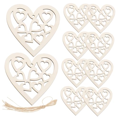 GRADENEVE 1 Satz Scheiben Unvollendete Holz DIY Zubehör für Bastelprojekte Herzformige Holzdekoration für Valentinstag Hochzeiten und GRADENEVE 1 Satz Scheiben Unvollendete Holz DIY Zubehör für Bastelprojekte Herzformige Holzdekoration für Valentinstag Hochzeiten und von GRADENEVE