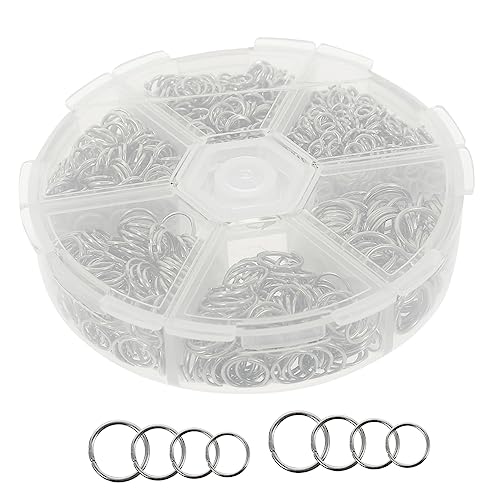 GRADENEVE 1 Schachtel Multipurpose Offene Sprungringe Weiß K Schmuckverbinder DIY Schmuckherstellung Armband Halskette Basteln Zubehör GRADENEVE 1 Schachtel Multipurpose Offene Sprungringe Weiß K Schmuckverbinder DIY Schmuckherstellung Armband Halskette Basteln Zubehör von GRADENEVE