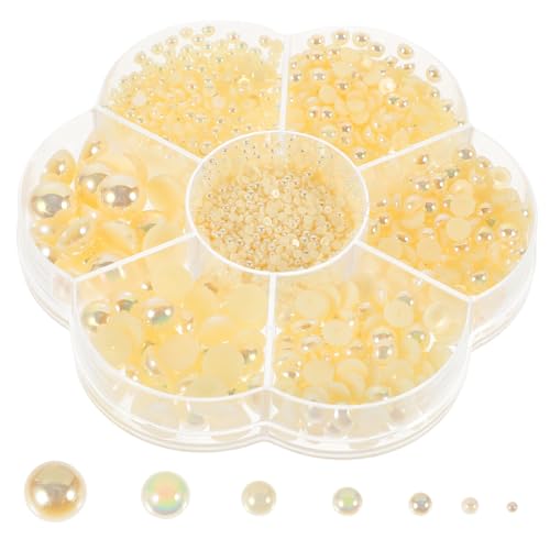 GRADENEVE 1 Schachtel Perlen Haarschmuck, Weiße Ab Perlen Zum Basteln, Schmuckherstellungsset, Perlen Für Erwachsene Zum Basteln, DIY Perlenanhänger Mit Flacher Rückseite, DIY Perlen Für GRADENEVE 1 Schachtel Perlen Haarschmuck, Weiße Ab Perlen Zum Basteln, Schmuckherstellungsset, Perlen Für Erwachsene Zum Basteln, DIY Perlenanhänger Mit Flacher Rückseite, DIY Perlen Für von GRADENEVE