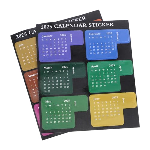 GRADENEVE 1 Set Agenda Planer Aufkleber, Kompakte Buchregister, Praktische Buchregister, Haushaltsplaner Register, Monatskalender Aufkleber, Büroplaner Aufkleber, Planer Register Für Den von GRADENEVE