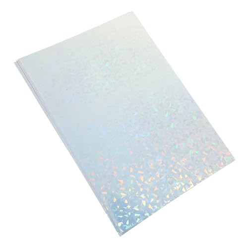 GRADENEVE 10 Blatt Holografisches Vinyl Aufkleberpapier Selbstklebend Wasserfest für Tintenstrahldrucker DIY Etiketten Bastelprojekte GRADENEVE 10 Blatt Holografisches Vinyl Aufkleberpapier Selbstklebend Wasserfest für Tintenstrahldrucker DIY Etiketten Bastelprojekte von GRADENEVE