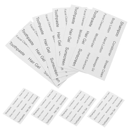 GRADENEVE 10 Bögen Etiketten Für Spenderflaschen, Kosmetik Reisezubehör, Papieretiketten Für Unterflaschen, Aufkleber Für Unterflaschen, Aufkleber Für Unterflaschen, Selbstklebende GRADENEVE 10 Bögen Etiketten Für Spenderflaschen, Kosmetik Reisezubehör, Papieretiketten Für Unterflaschen, Aufkleber Für Unterflaschen, Aufkleber Für Unterflaschen, Selbstklebende von GRADENEVE