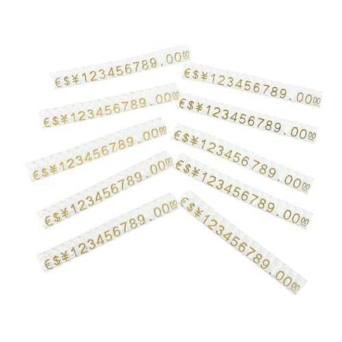 GRADENEVE 10 Strings Tag Preisschilder Würfel Schmuck Displayständer Etiketten Preisschild Ständer Mit Basis Display Würfel Würfelblöcke Verstellbar von GRADENEVE