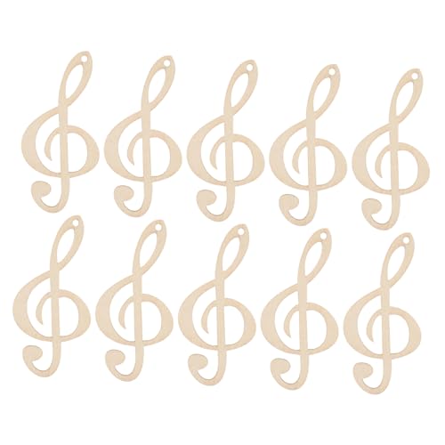 GRADENEVE 10 Stück DIY Zubehör, Holzausschnitte, Unbehandelte Holzspäne, Musikthema, Partygeschenk, Musiknotenausschnitte, Musiknotenmacher, Musikalisches Klavierornament, GRADENEVE 10 Stück DIY Zubehör, Holzausschnitte, Unbehandelte Holzspäne, Musikthema, Partygeschenk, Musiknotenausschnitte, Musiknotenmacher, Musikalisches Klavierornament, von GRADENEVE