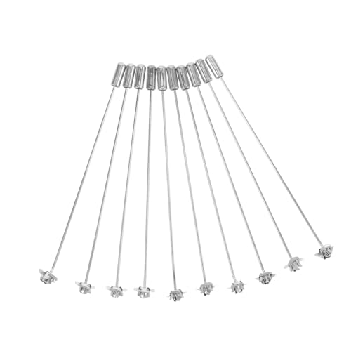 GRADENEVE 10 Stück Handgemachte Sicherheitsnadeln für DIY Schmuck Kleidung Glatte Brosche für Bastelprojekte Taschen Dekoration von GRADENEVE