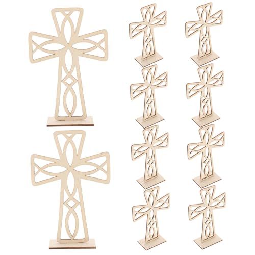 GRADENEVE 10 Stück Holzkreuz Ornamente, DIY Kreuz, Holzkreuz, Holz DIY Zubehör, Holzkreuze Zum Basteln, Unbehandeltes Holz, Bastelkreuz, Kreuzform, Zum Schmücken, Holzhandwerk, DIY GRADENEVE 10 Stück Holzkreuz Ornamente, DIY Kreuz, Holzkreuz, Holz DIY Zubehör, Holzkreuze Zum Basteln, Unbehandeltes Holz, Bastelkreuz, Kreuzform, Zum Schmücken, Holzhandwerk, DIY von GRADENEVE