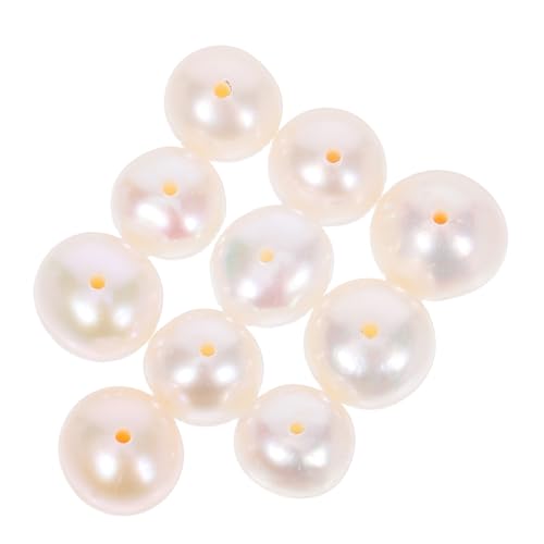 GRADENEVE 10 Stück Kleine Weiße Natürliche Süßwasserperlen Nahezu Runde Lose Perlen mit Bohrung Handgefertigt für DIY Schmuckherstellung für Armbänder Halsketten Ohrringe GRADENEVE 10 Stück Kleine Weiße Natürliche Süßwasserperlen Nahezu Runde Lose Perlen mit Bohrung Handgefertigt für DIY Schmuckherstellung für Armbänder Halsketten Ohrringe von GRADENEVE