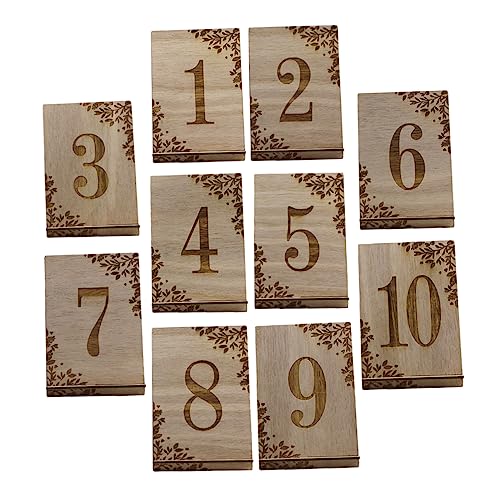 GRADENEVE 10 Stück Rustikale Tischnummern aus Holz für Hochzeiten Teiliges Präzise Geschnittene Dekoration für Empfang und Events Leicht für Einzigartige Feierlichkeiten GRADENEVE 10 Stück Rustikale Tischnummern aus Holz für Hochzeiten Teiliges Präzise Geschnittene Dekoration für Empfang und Events Leicht für Einzigartige Feierlichkeiten von GRADENEVE
