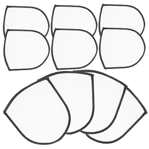 GRADENEVE 10 Stück Teiliges Sublimations Blank Bügel Patches Weiß zum Aufbügeln DIY Stickerei Aufnäher für Kleidung Hüte Taschen Personalisieren Vielseitig und Leicht von GRADENEVE