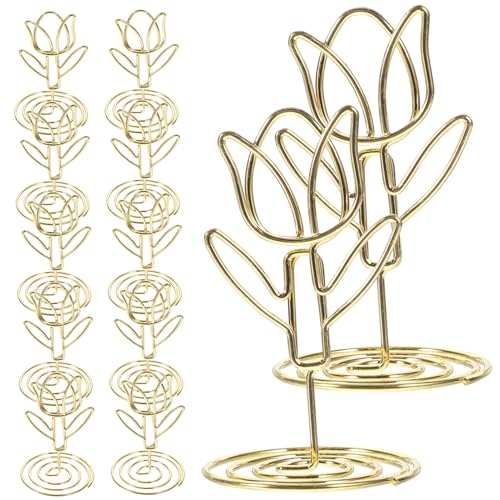 GRADENEVE 10 Stück Tulpen Notizhalter, Draht Fotohalter, Tisch Fotohalter, Memo Clip Halter, Tischnummernhalter, Nachrichten Clips, Bildhalter, Fotohalter Für Tische, Bild Clips, Karten GRADENEVE 10 Stück Tulpen Notizhalter, Draht Fotohalter, Tisch Fotohalter, Memo Clip Halter, Tischnummernhalter, Nachrichten Clips, Bildhalter, Fotohalter Für Tische, Bild Clips, Karten von GRADENEVE