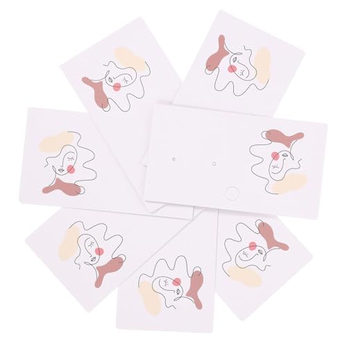 GRADENEVE 100 Stück Earring Display Karten Hochwertige Schmuck Präsentationskarten Dickem Karton für Ohrringe und Schmuckverpackung Elegantes Design für Schmuckliebhaber von GRADENEVE