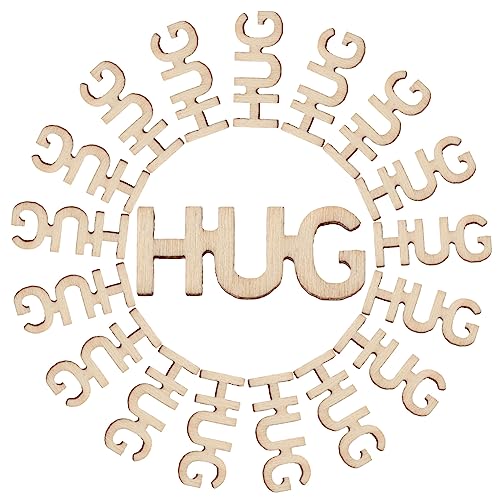 GRADENEVE 100 Stück Holzbuchstaben Hug zum Basteln Glatte Holz Hug DIY Holzbuchstaben für Geschenkfüllung Kreative Holzverzierung für Jahrestag Geburtstag Hochzeit Stressabbau GRADENEVE 100 Stück Holzbuchstaben Hug zum Basteln Glatte Holz Hug DIY Holzbuchstaben für Geschenkfüllung Kreative Holzverzierung für Jahrestag Geburtstag Hochzeit Stressabbau von GRADENEVE