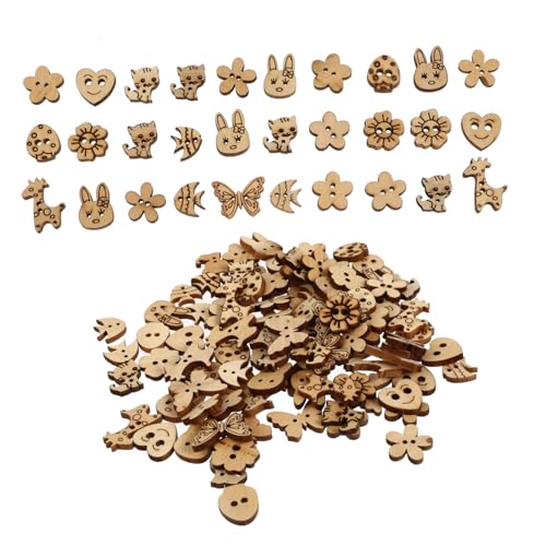 GRADENEVE 100 Stück Holzknöpfe für Diy Handwerk Natürliche Holzfarbe Kinderfreundliche Gestaltung für Puppenkleidung und Bastelprojekte Langlebig und Sicher GRADENEVE 100 Stück Holzknöpfe für Diy Handwerk Natürliche Holzfarbe Kinderfreundliche Gestaltung für Puppenkleidung und Bastelprojekte Langlebig und Sicher von GRADENEVE