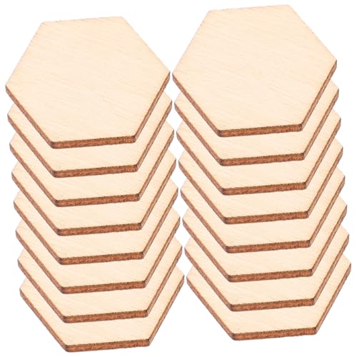 GRADENEVE 100 Stück Natürliche Sechseckige Holzscheiben DIY Bastelholzstücke Stabile Holzplatten für Handwerk Dekoration Schule Büro Wohnzimmer GRADENEVE 100 Stück Natürliche Sechseckige Holzscheiben DIY Bastelholzstücke Stabile Holzplatten für Handwerk Dekoration Schule Büro Wohnzimmer von GRADENEVE