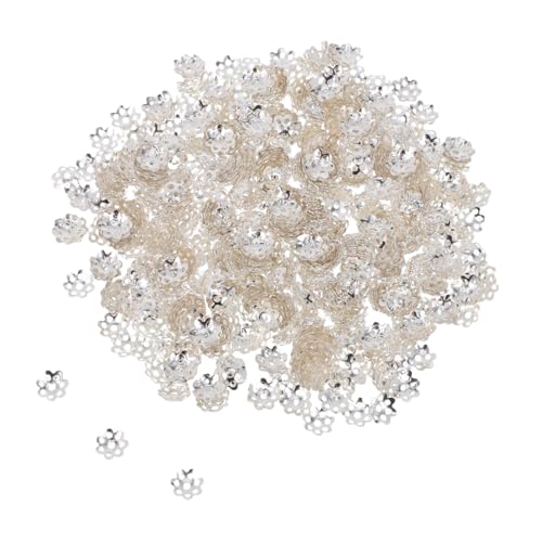 GRADENEVE 1000 Stück Teiliges Blumenperlenkappen aus Eisen DIY Schmuckzubehör für Armbänder Halsketten Glänzend Polierte Ornamentaufsätze Robuste Spacer für Kreative Bastelprojekte GRADENEVE 1000 Stück Teiliges Blumenperlenkappen aus Eisen DIY Schmuckzubehör für Armbänder Halsketten Glänzend Polierte Ornamentaufsätze Robuste Spacer für Kreative Bastelprojekte von GRADENEVE