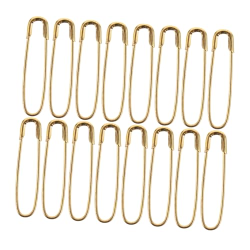 GRADENEVE 1000 Stück U Förmige Sicherheitsnadeln aus Eisen Goldfarbene Anstecknadeln für Bekleidungsetiketten Vielseitig Einsetzbar für DIY Schmuck Basteln und Namensschildbefestigung von GRADENEVE