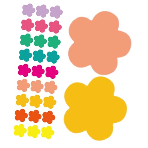 GRADENEVE 108 Stück Blumige Papierausschnitte Farben für Klassenzimmer Dekoration Diy Handwerk Vielseitige Pinnwand Gestaltung Fröhliche Blumen für Party und Zuhause von GRADENEVE