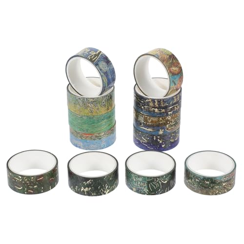 GRADENEVE 12 Rollen Vintage Washi Tape Dekorative Klebebänder für DIY Projekte Scrapbooking Geschenkverpackungen und Journaling Einfache Handhabung und Vielseitige Verwendung GRADENEVE 12 Rollen Vintage Washi Tape Dekorative Klebebänder für DIY Projekte Scrapbooking Geschenkverpackungen und Journaling Einfache Handhabung und Vielseitige Verwendung von GRADENEVE