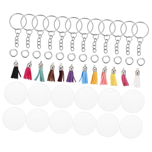 GRADENEVE 12 Sätze Teiliges Acryl Tassel Schlüsselanhänger DIY Schlüsselring Dekorationen Handgemachte Anhänger für Schmuck und Auto Schlüsselanhänger Zubehör GRADENEVE 12 Sätze Teiliges Acryl Tassel Schlüsselanhänger DIY Schlüsselring Dekorationen Handgemachte Anhänger für Schmuck und Auto Schlüsselanhänger Zubehör von GRADENEVE