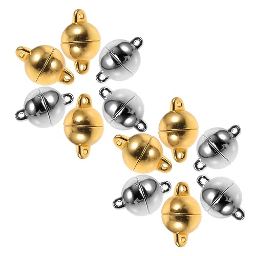 GRADENEVE 12 Stück Teiliges Magnetisches Schmuckverschluss Glänzend Glatte DIY Verschlüsse für Armband und Halskette Einfache Bedienung für Schmuckherstellung und Reparatur GRADENEVE 12 Stück Teiliges Magnetisches Schmuckverschluss Glänzend Glatte DIY Verschlüsse für Armband und Halskette Einfache Bedienung für Schmuckherstellung und Reparatur von GRADENEVE