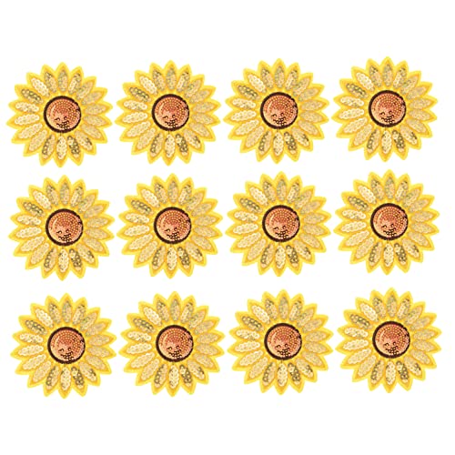 GRADENEVE 12 Stück Teiliges Sonnenblumen Stickerei Patches Bestickte Bügelflicken für Kleidung Jeans Taschen Weicher Hot Melt Sticker Dekorative Applikationen zum Aufnähen und Reparieren GRADENEVE 12 Stück Teiliges Sonnenblumen Stickerei Patches Bestickte Bügelflicken für Kleidung Jeans Taschen Weicher Hot Melt Sticker Dekorative Applikationen zum Aufnähen und Reparieren von GRADENEVE
