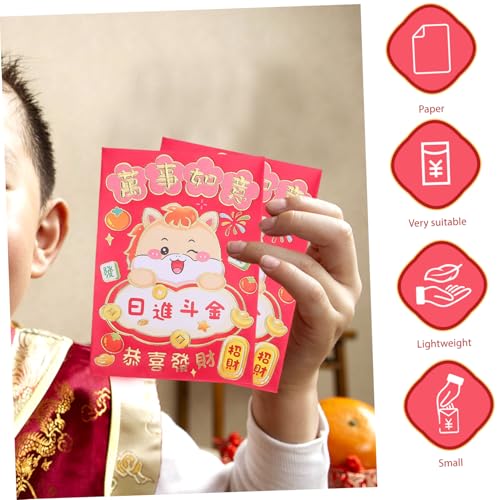 GRADENEVE 120 Stück Karton Pferd Geldumschläge Rote Umschläge für Chinesisches Neujahr Glückliche Geldtaschen Kreatives Papiermaterial Festliche Verpackung Lunar Year Hongbao Favor GRADENEVE 120 Stück Karton Pferd Geldumschläge Rote Umschläge für Chinesisches Neujahr Glückliche Geldtaschen Kreatives Papiermaterial Festliche Verpackung Lunar Year Hongbao Favor von GRADENEVE
