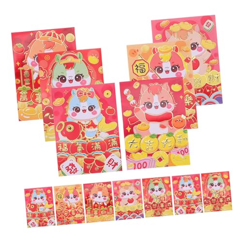 GRADENEVE 120 Stück Rote Umschläge Jahr Des Pferdes Cartoon Lucky Money Pockets Hong Bao Umschläge für Chinesisches Neujahr Hochzeit Frühlingsfest Geschenkumschläge GRADENEVE 120 Stück Rote Umschläge Jahr Des Pferdes Cartoon Lucky Money Pockets Hong Bao Umschläge für Chinesisches Neujahr Hochzeit Frühlingsfest Geschenkumschläge von GRADENEVE