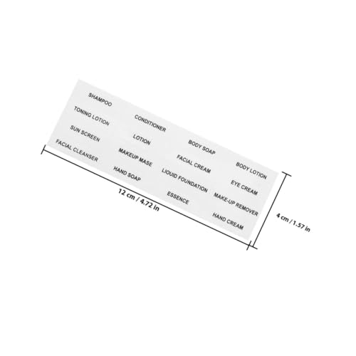 GRADENEVE 15 Blatt Teiliges Wasserdichter Badezimmer flaschenetiketten mit Starkem Kleber Leicht Abziehbar Transparente Reiseaufkleber für Kosmetik Hautpflege und Toilettenartikel GRADENEVE 15 Blatt Teiliges Wasserdichter Badezimmer flaschenetiketten mit Starkem Kleber Leicht Abziehbar Transparente Reiseaufkleber für Kosmetik Hautpflege und Toilettenartikel von GRADENEVE