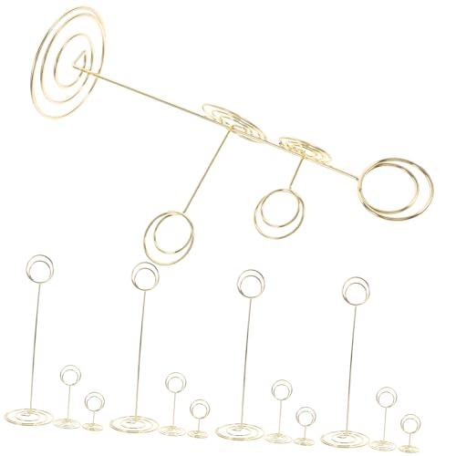GRADENEVE 15 Stück Esstischnummern Clip, Kartenhalter, Bilderhalter, Restaurant Tischnummernhalter, Memo Clips, Fotohalter Für Tische, Menükartenhalter, Hochzeitstischnummernhalter von GRADENEVE