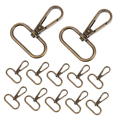 GRADENEVE 15 Stück Karabinerverschluss, Drehverschluss, DIY Bastelverschluss, Verschlüsse Für Die Taschenherstellung, Halskettenverschlüsse, Schlüsselanhänger DIY Verschlüsse, von GRADENEVE
