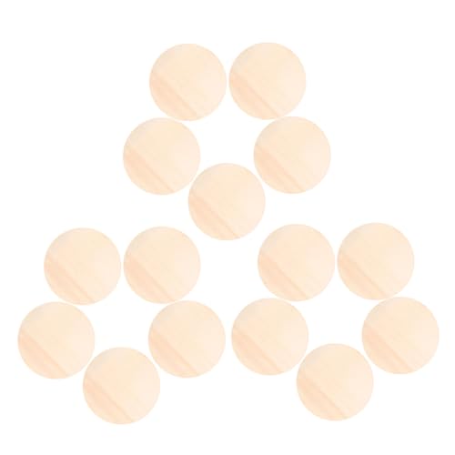 GRADENEVE 15 Stück Teiliges Runde Holzscheiben Unbehandelt Blanko Holzplatten für DIY Türschilder Kreative Bastelprojekte Natürliche Holzdekoration Vielseitige Weihnachts und Partyornamente von GRADENEVE