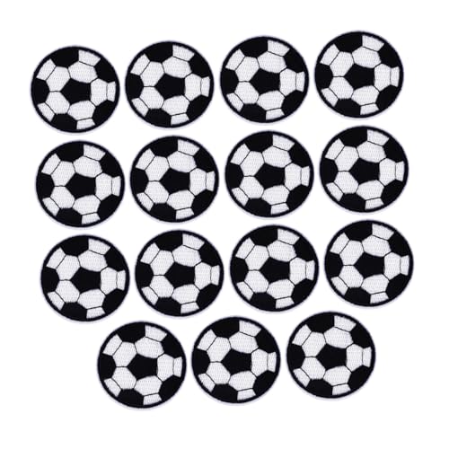 GRADENEVE 15Stücke Cartoon Fußball Stoff Patches Stickerei Aufnäher für Kleidung Waschbare Bügelflicken für DIY Projekte für Taschen Hüte und Mehr GRADENEVE 15Stücke Cartoon Fußball Stoff Patches Stickerei Aufnäher für Kleidung Waschbare Bügelflicken für DIY Projekte für Taschen Hüte und Mehr von GRADENEVE