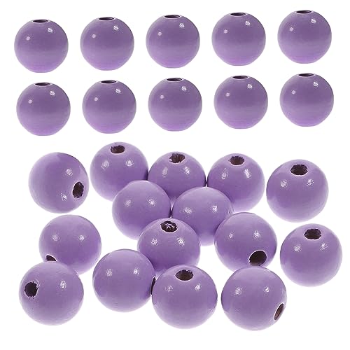 GRADENEVE 16 Mm Runde Holzperlen 100 Stück Bastelperlen Für Schmuck Abstandsperlen Holzperlen Zum Basteln von GRADENEVE