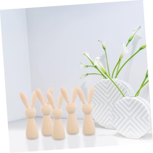 GRADENEVE 16 Stück Teiliges DIY Holzhasen aus Naturbelassenem Holz Blanke Kaninchenfiguren zum Bemalen Sichere Holzdeko für Kreative Wohnraumdekoration Glatte Kanten Vielseitig Gestaltbar GRADENEVE 16 Stück Teiliges DIY Holzhasen aus Naturbelassenem Holz Blanke Kaninchenfiguren zum Bemalen Sichere Holzdeko für Kreative Wohnraumdekoration Glatte Kanten Vielseitig Gestaltbar von GRADENEVE