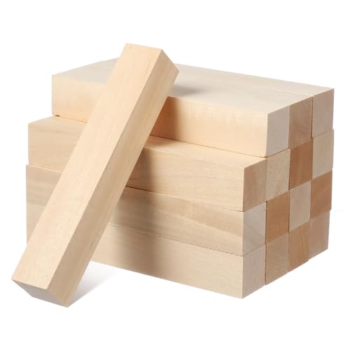 GRADENEVE 16 Stück Teiliges Quadratische Lindenholzstäbe Naturbelassene Holzklötzchen mit Klarer Maserung Stabile Holzleisten zum Basteln Schnitzen und DIY Holzprojekte GRADENEVE 16 Stück Teiliges Quadratische Lindenholzstäbe Naturbelassene Holzklötzchen mit Klarer Maserung Stabile Holzleisten zum Basteln Schnitzen und DIY Holzprojekte von GRADENEVE