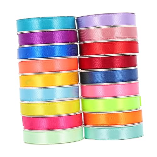 GRADENEVE 18 Rollen Handband, Hochzeits Und Partydekorationen, Dekorative Bänder, Partygeschenkband, Mehrzweck Polyesterband, Bastelband, Schleifenband, DIY Bastelband von GRADENEVE